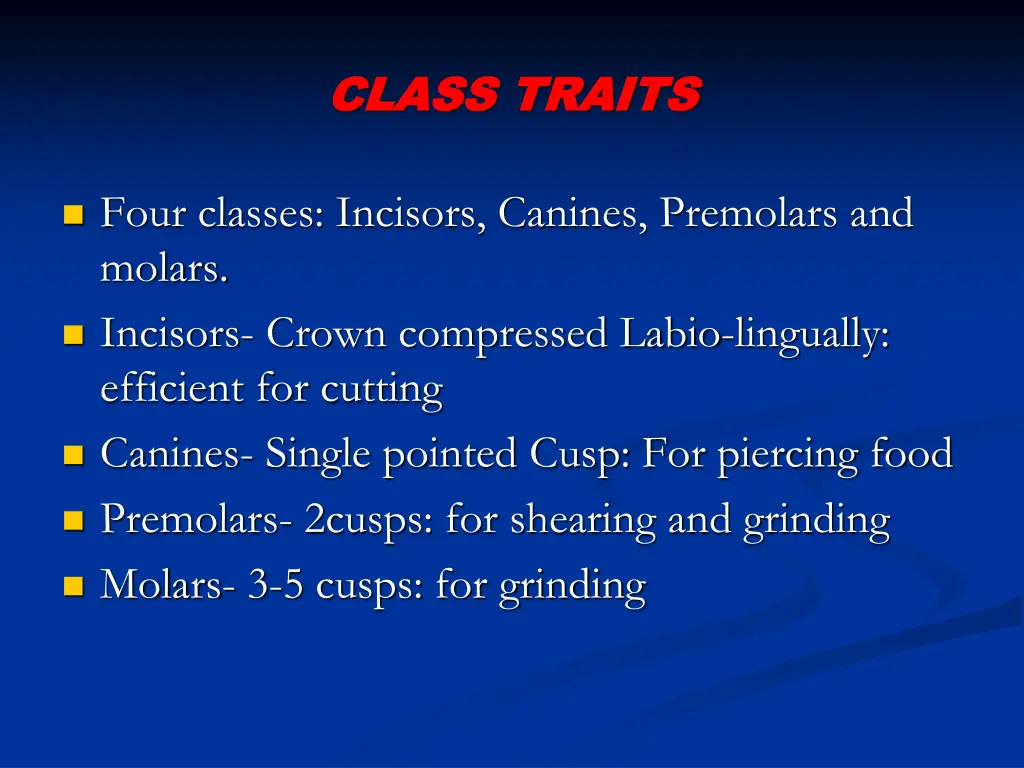 class traits class traits