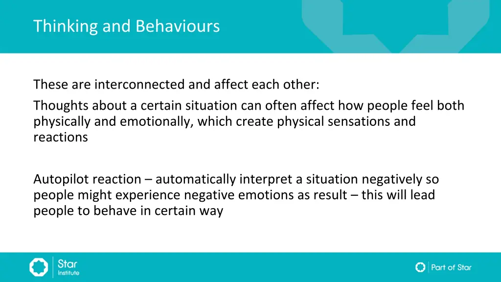 thinking and behaviours