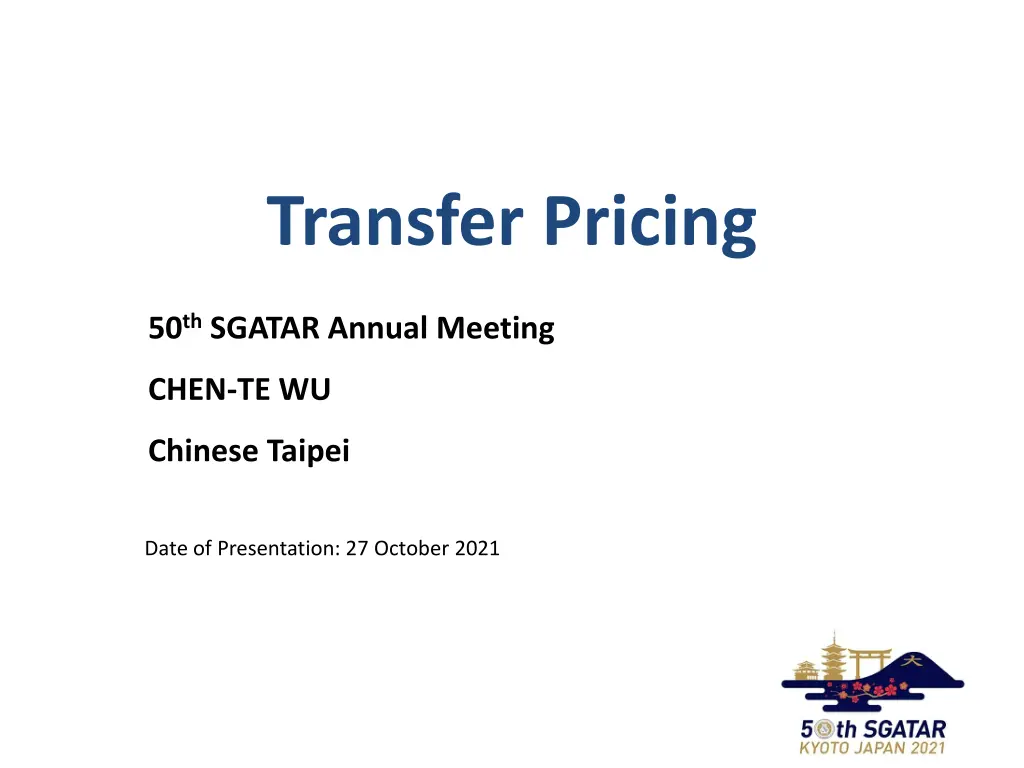 transfer pricing