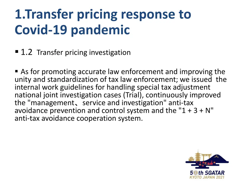 1 transfer pricing response to covid 19 pandemic 4