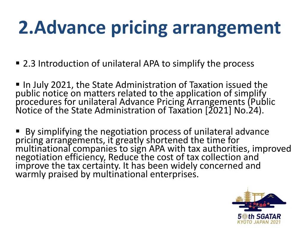 2 advance pricing arrangement 4