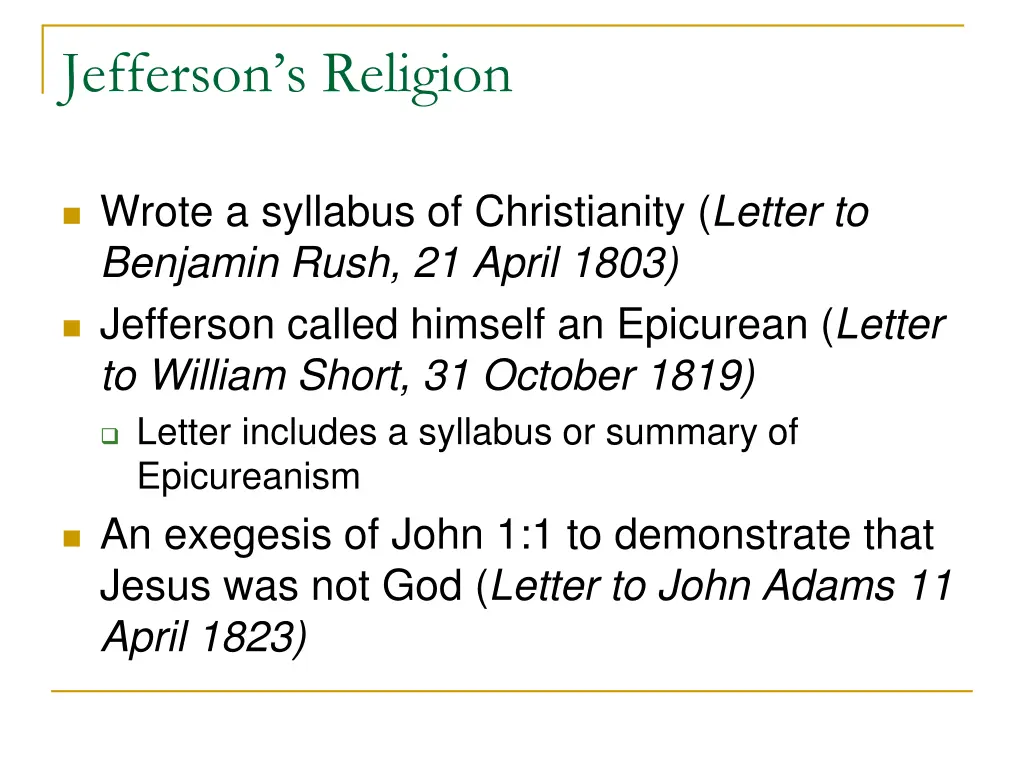jefferson s religion