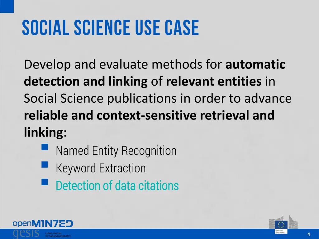 develop and evaluate methods for automatic