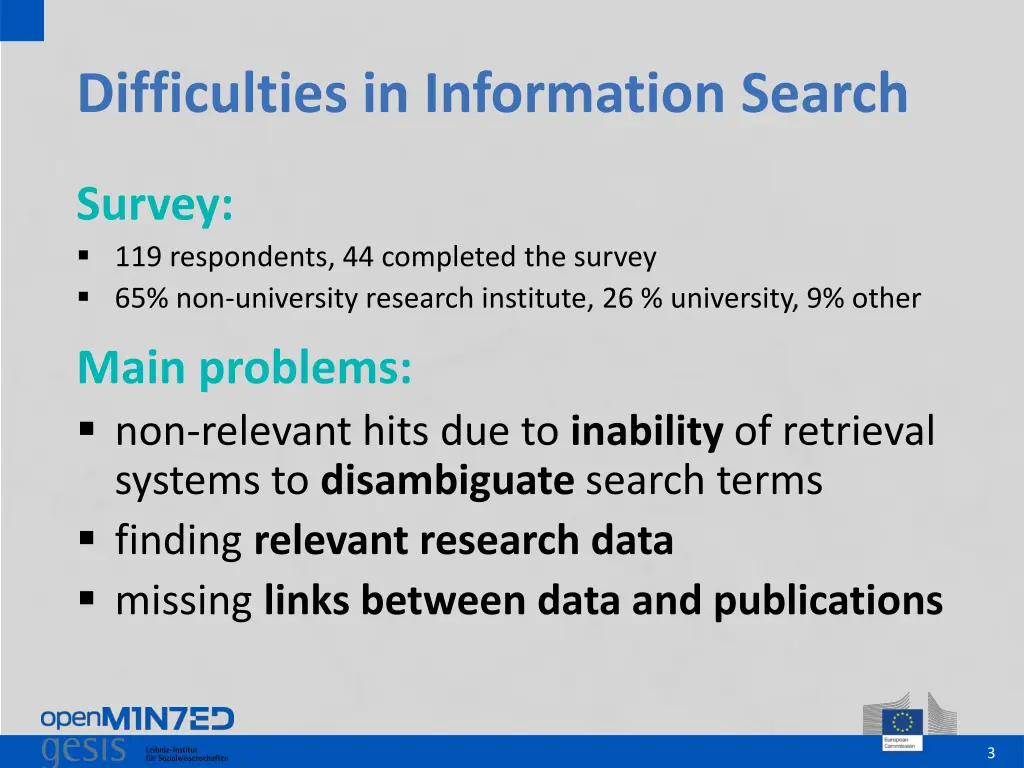 difficulties in information search