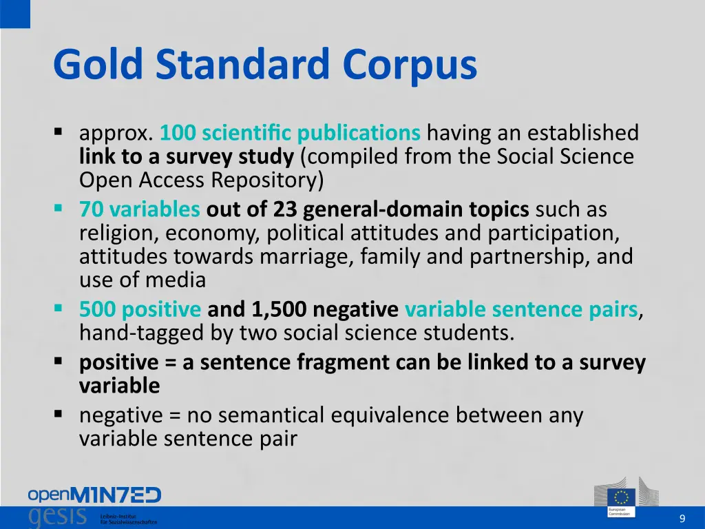 gold standard corpus