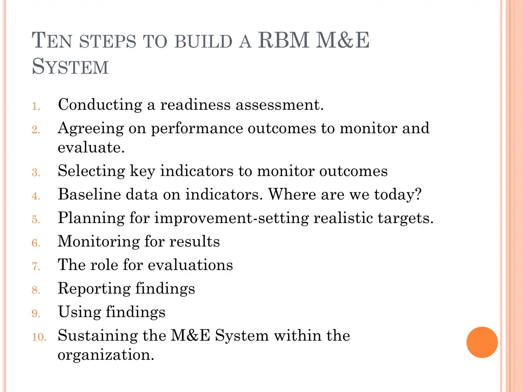 t en steps to build a rbm m e s ystem