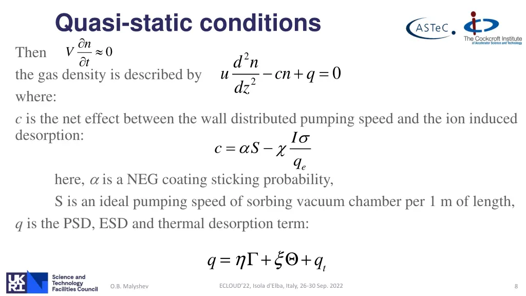 quasi static conditions t