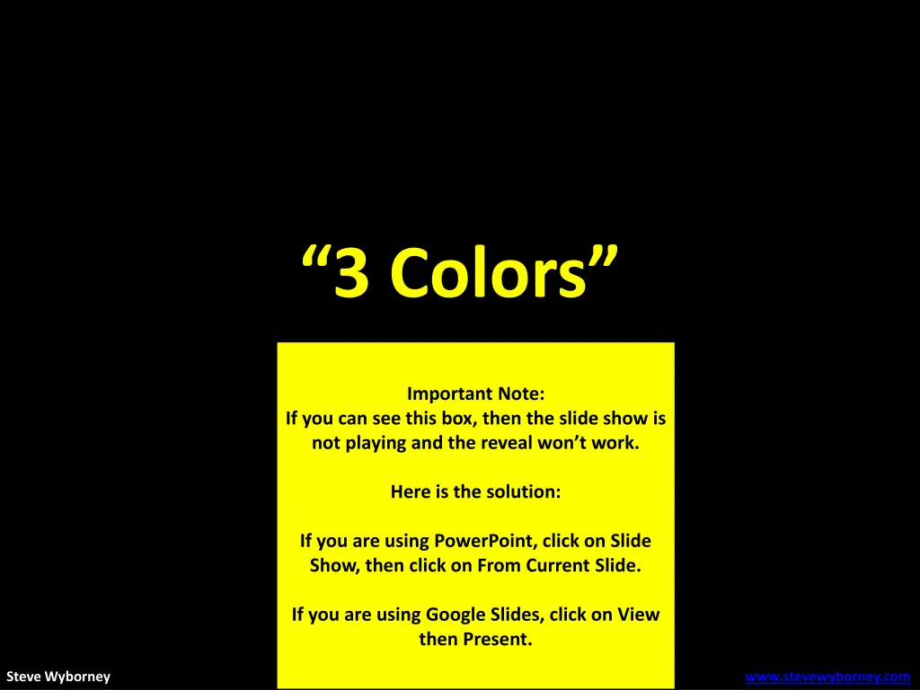 3 colors