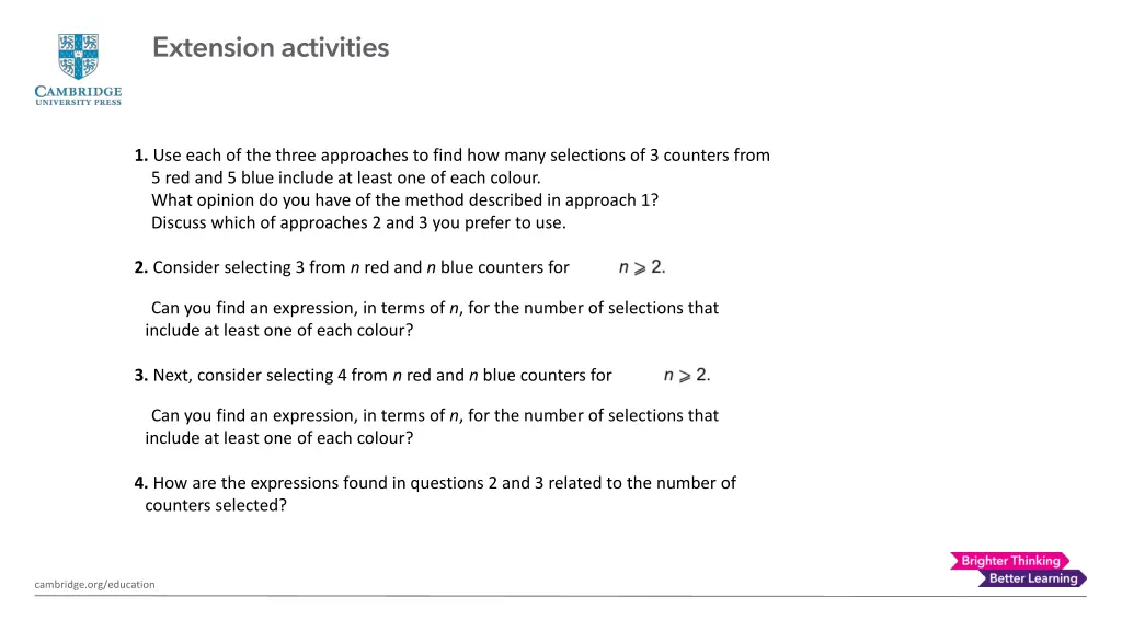 extension activities
