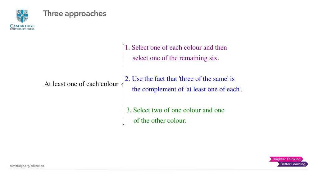 three approaches