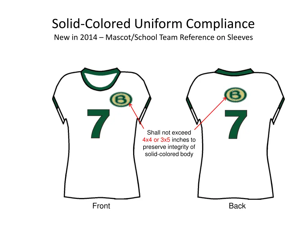 solid colored uniform compliance new in 2014 1