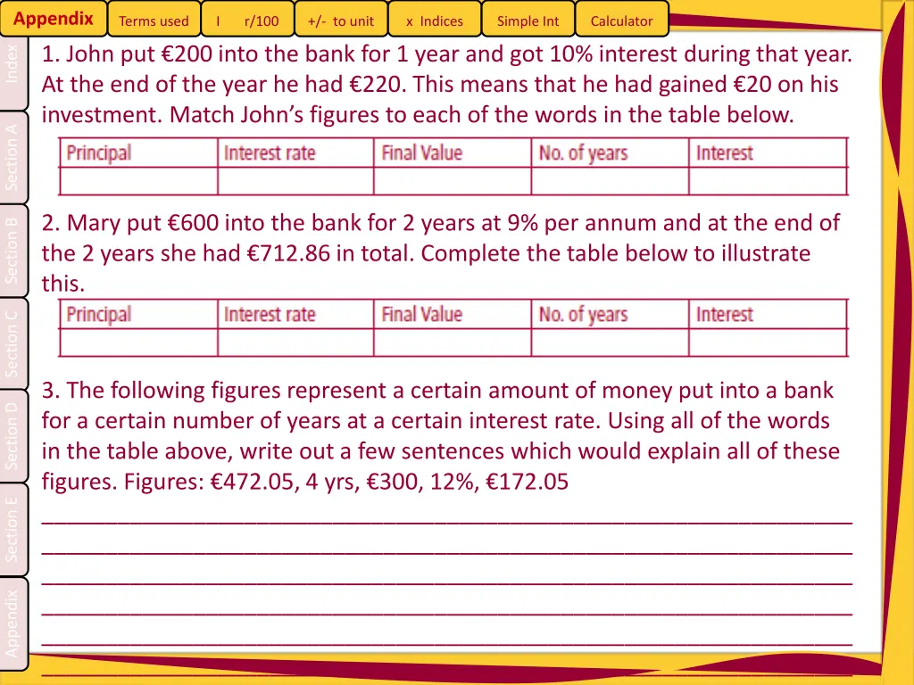appendix 1