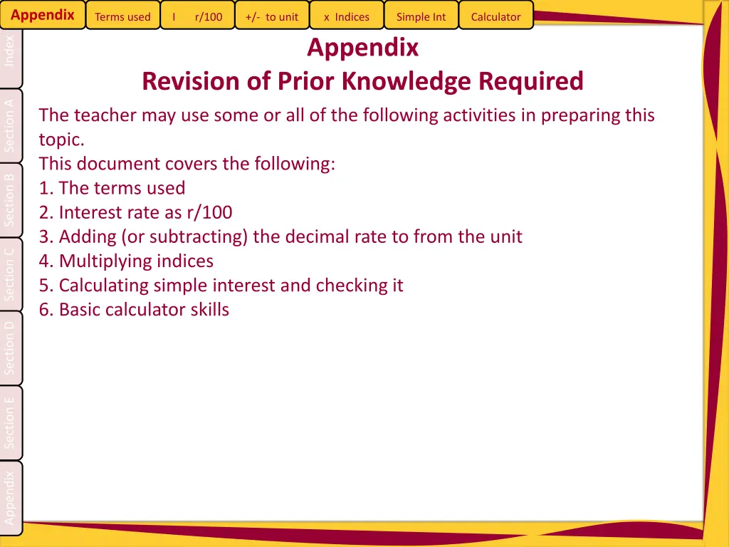 appendix