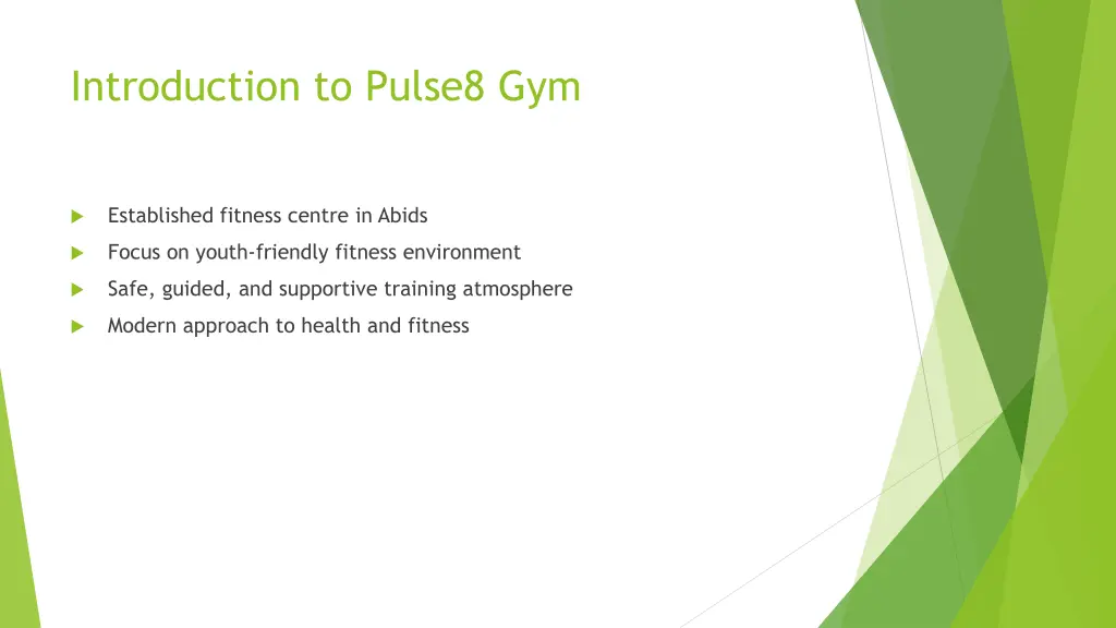 introduction to pulse8 gym