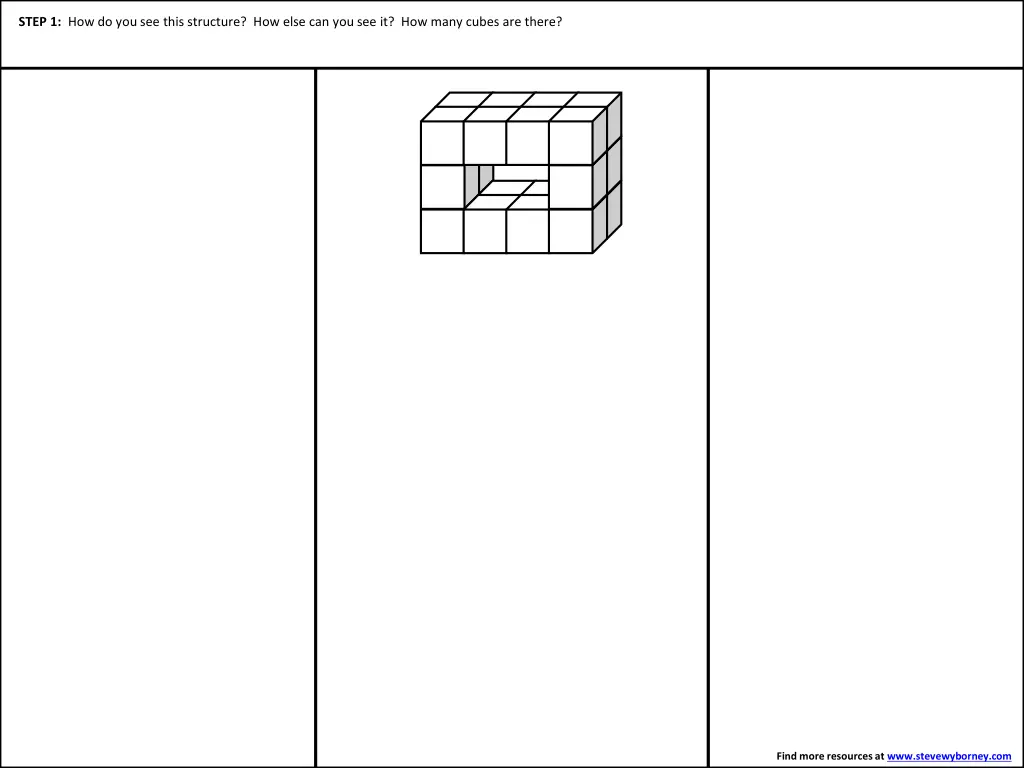 step 1 how do you see this structure how else 1