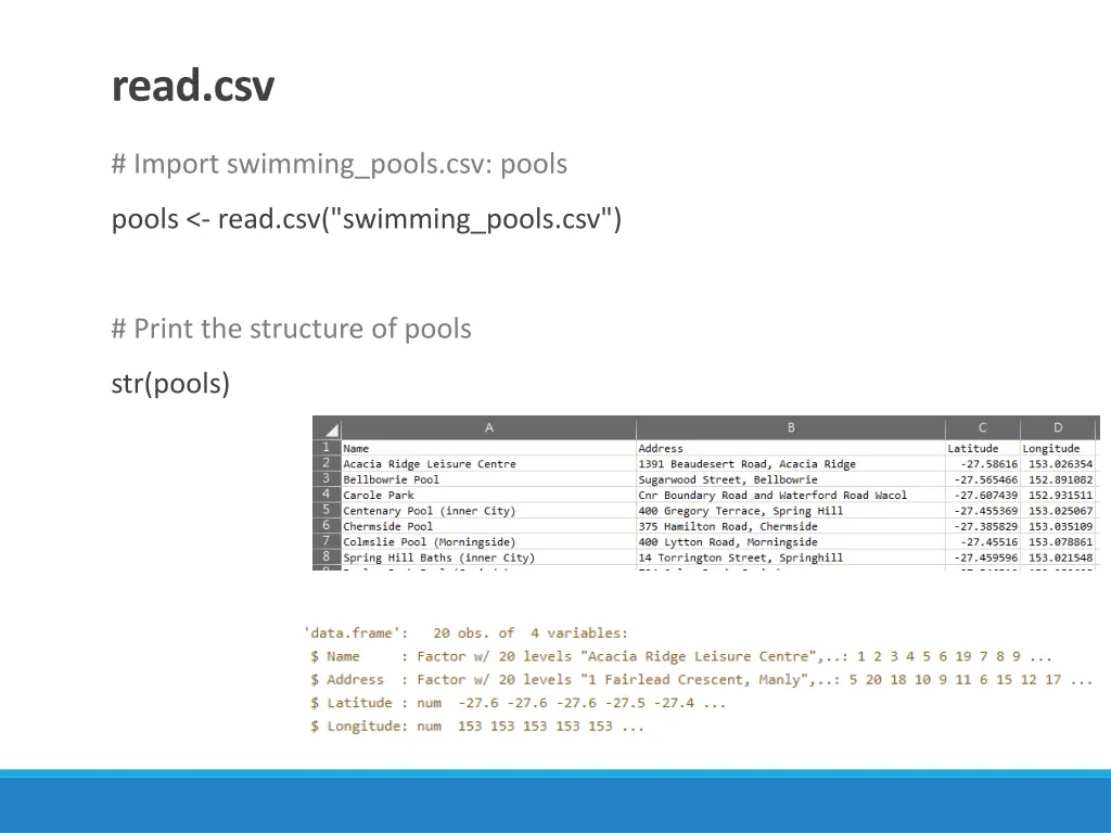read csv