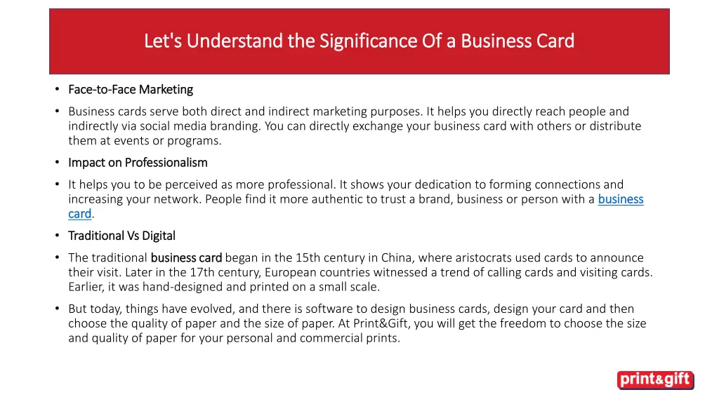 let s understand the significance of a business 1
