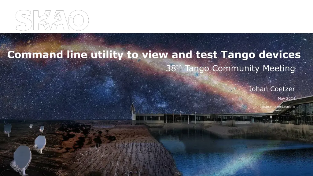 command line utility to view and test tango