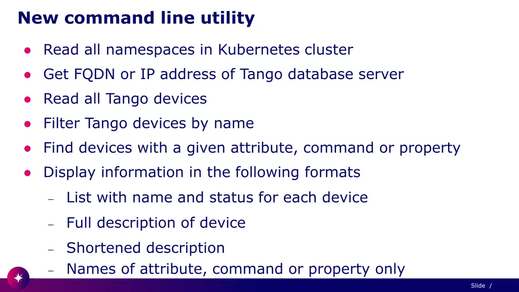 new command line utility