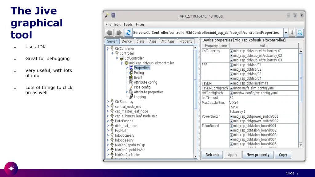 the jive graphical tool