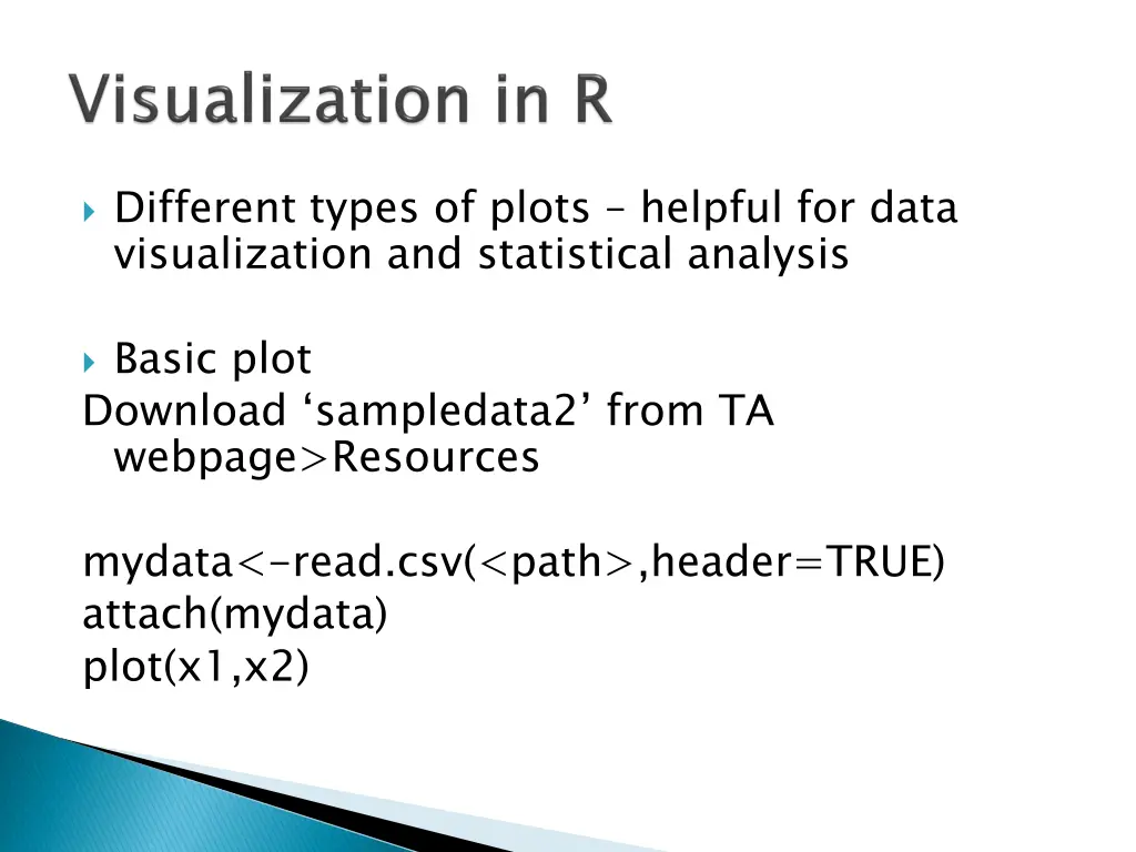 different types of plots helpful for data