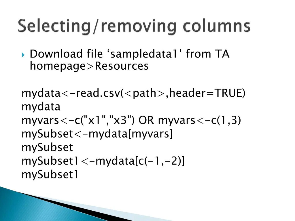 download file sampledata1 from ta homepage
