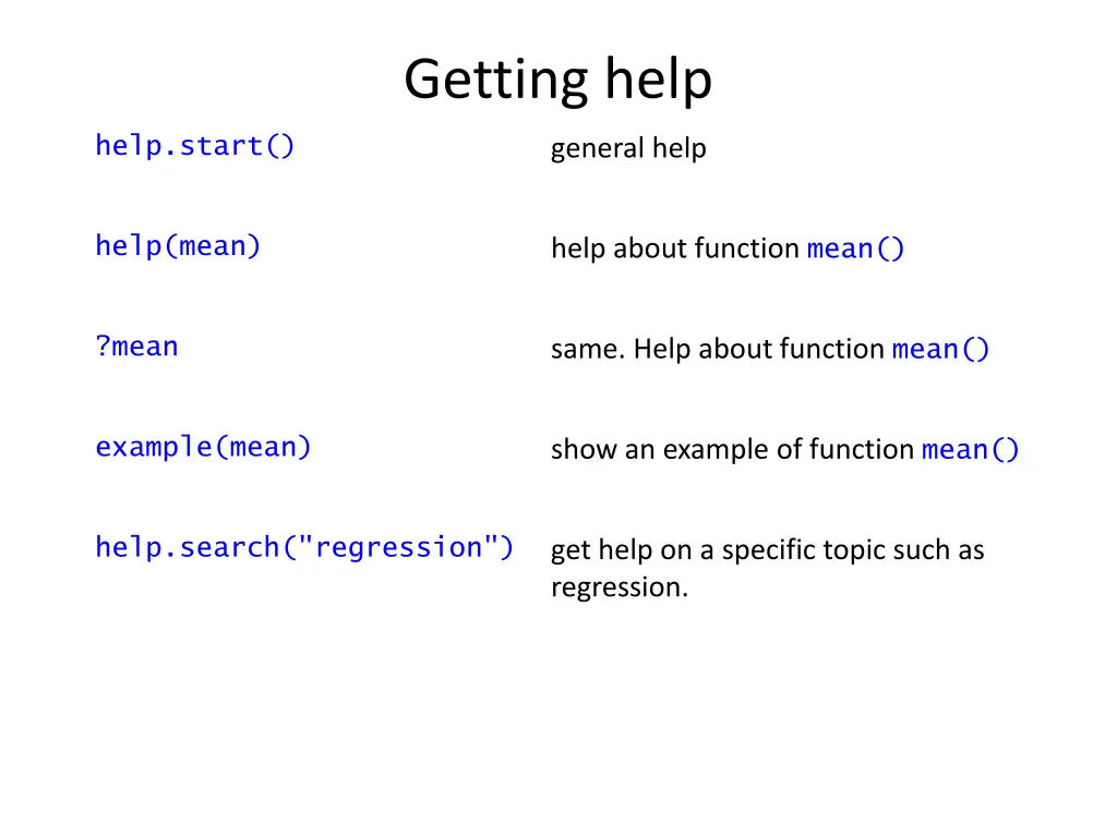 getting help