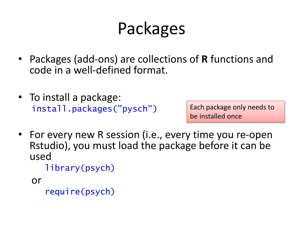 packages
