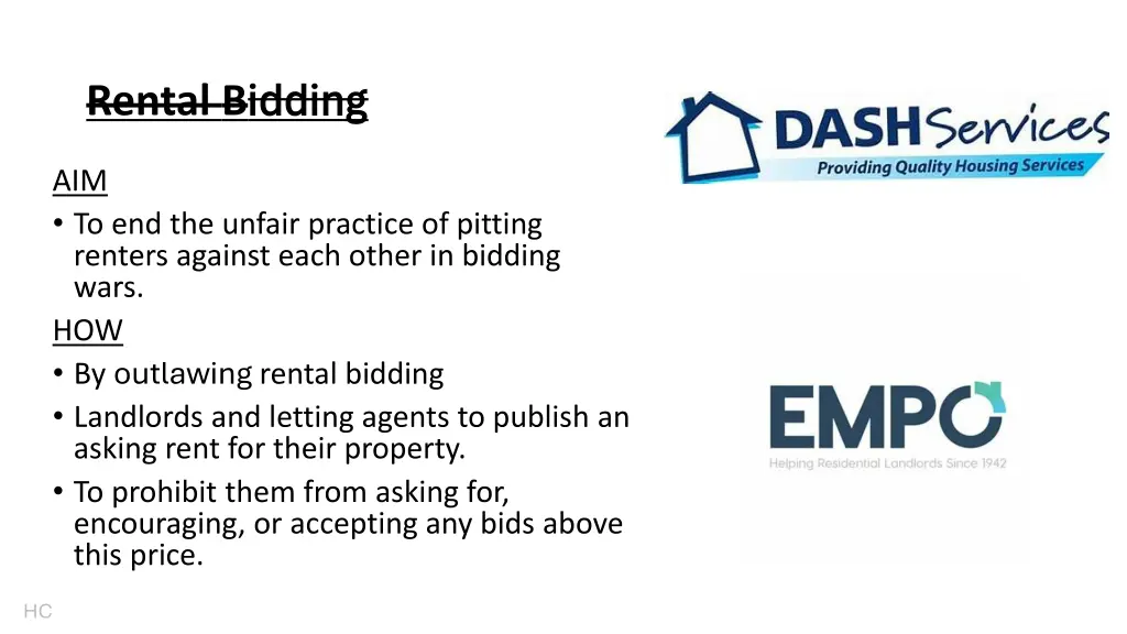 rental b idding
