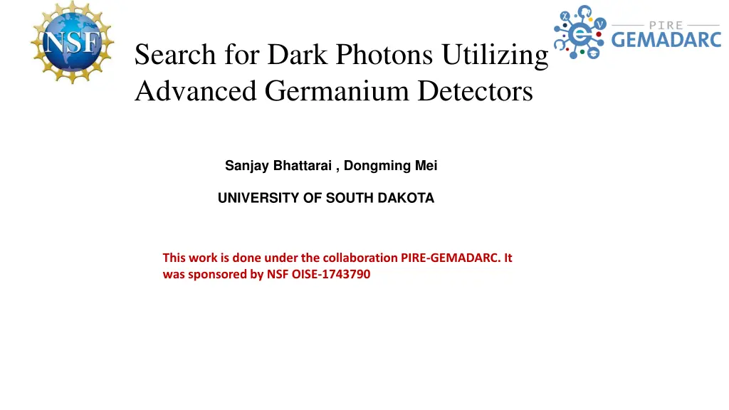 search for dark photons utilizing advanced