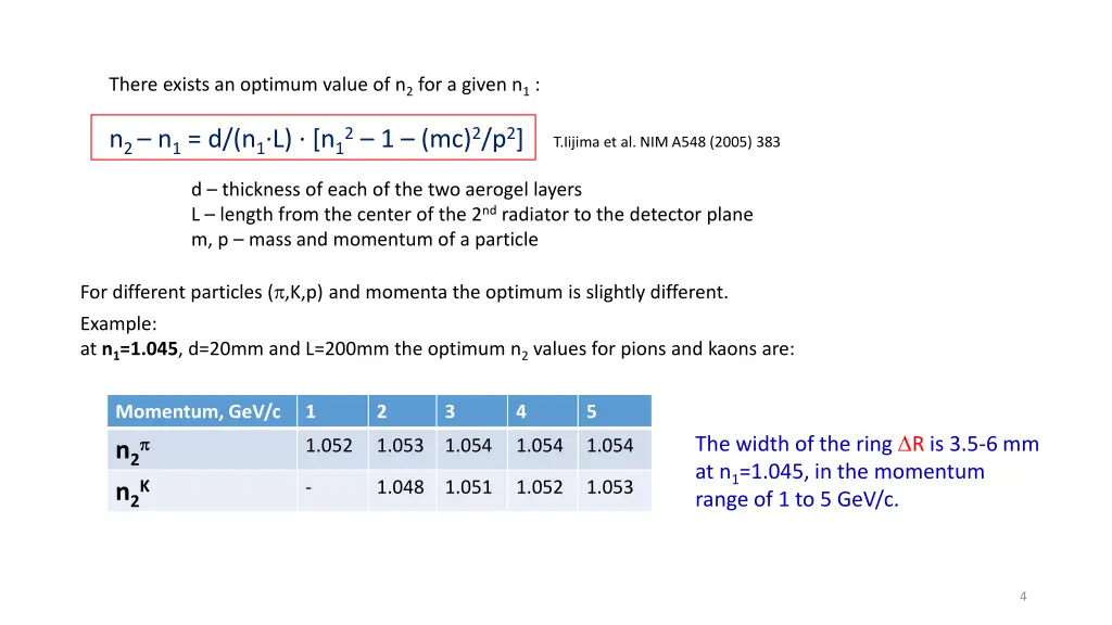 there exists an optimum value of n 2 for a given