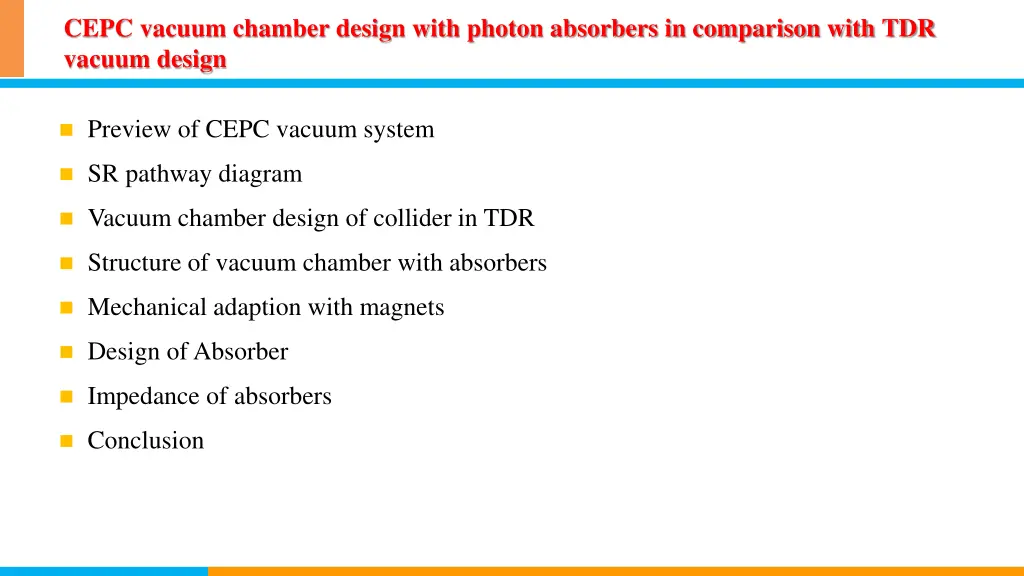 cepc vacuum chamber design with photon absorbers 1