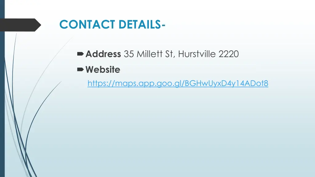 contact details