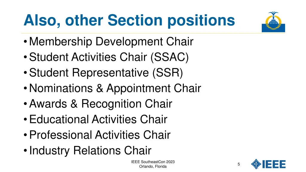 also other section positions membership
