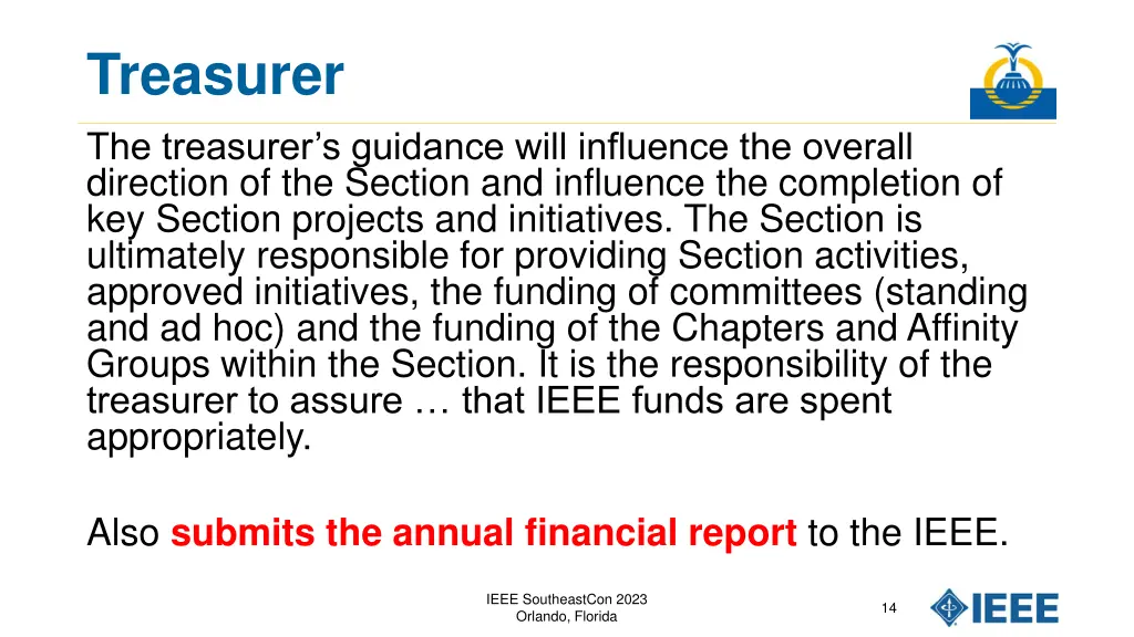 treasurer the treasurer s guidance will influence