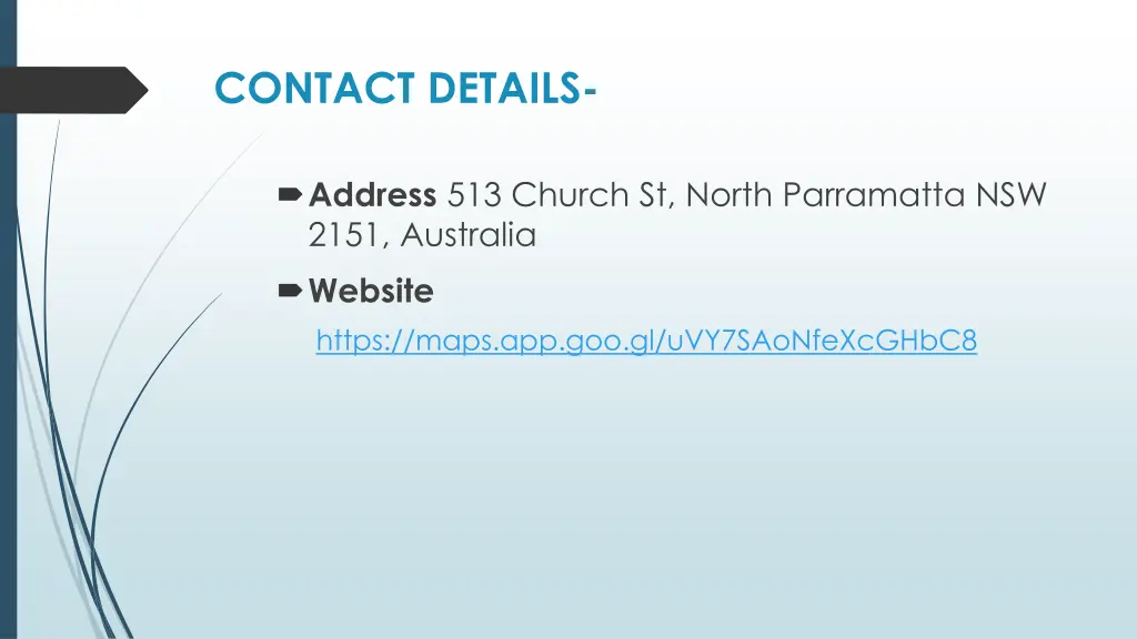 contact details