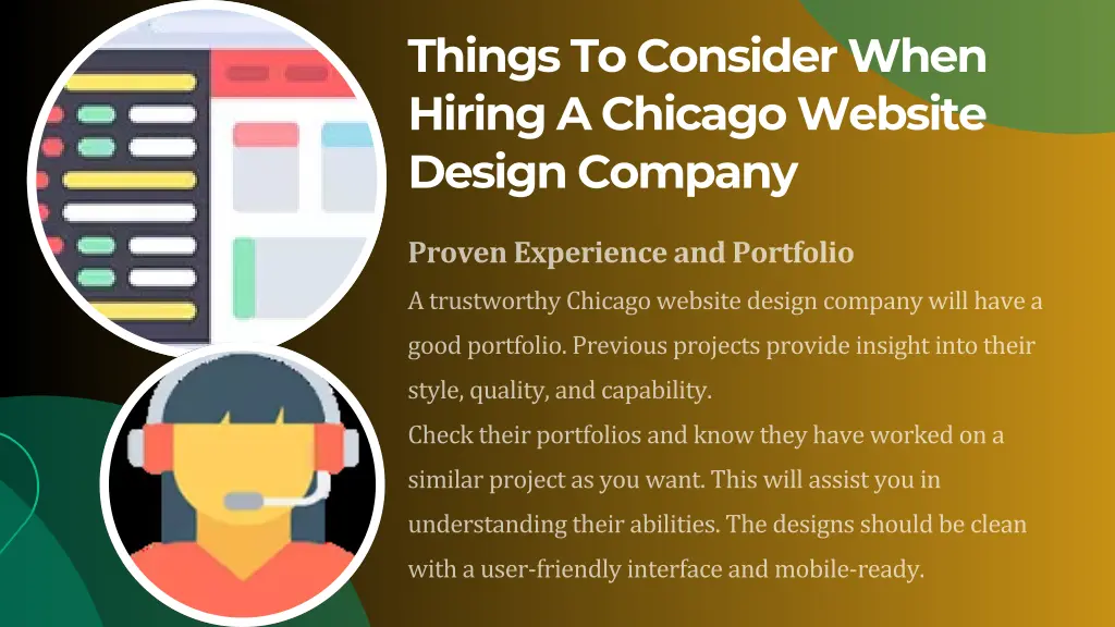things to consider when hiring a chicago website
