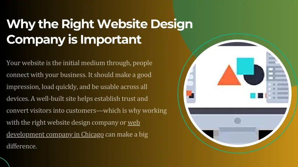 why the right website design company is important