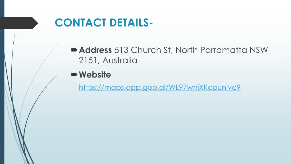 contact details