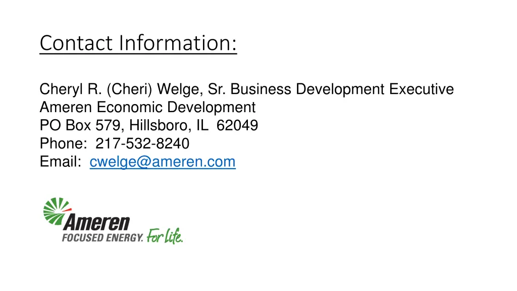 contact information