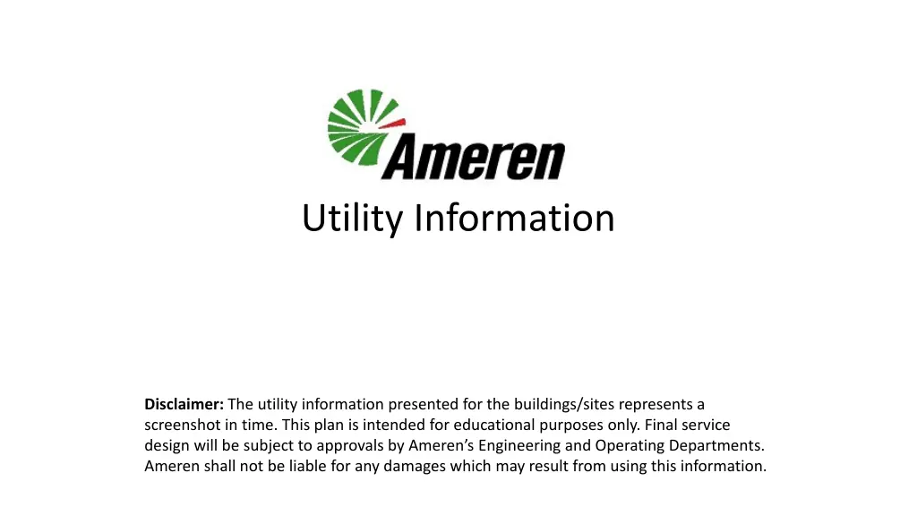 utility information