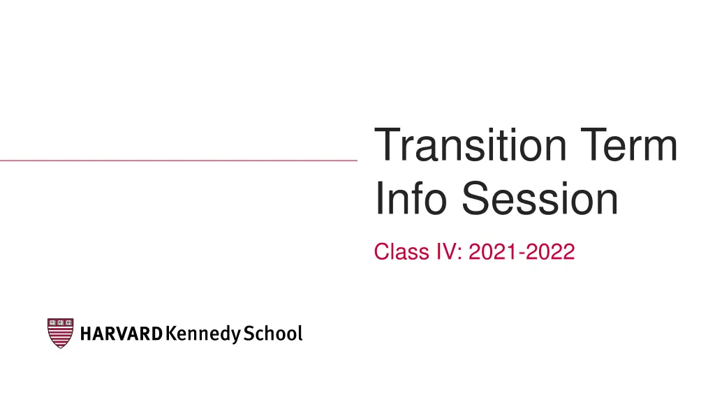 transition term info session