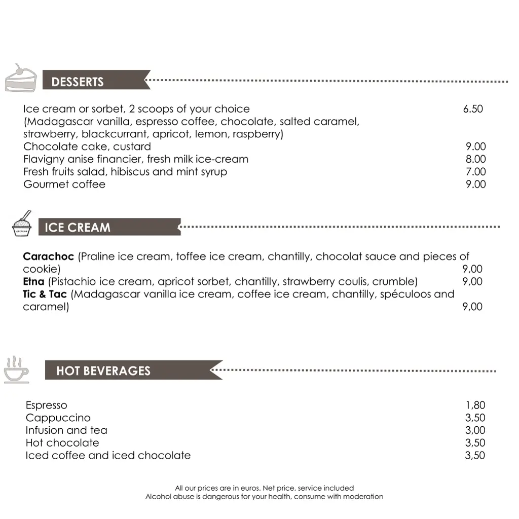desserts