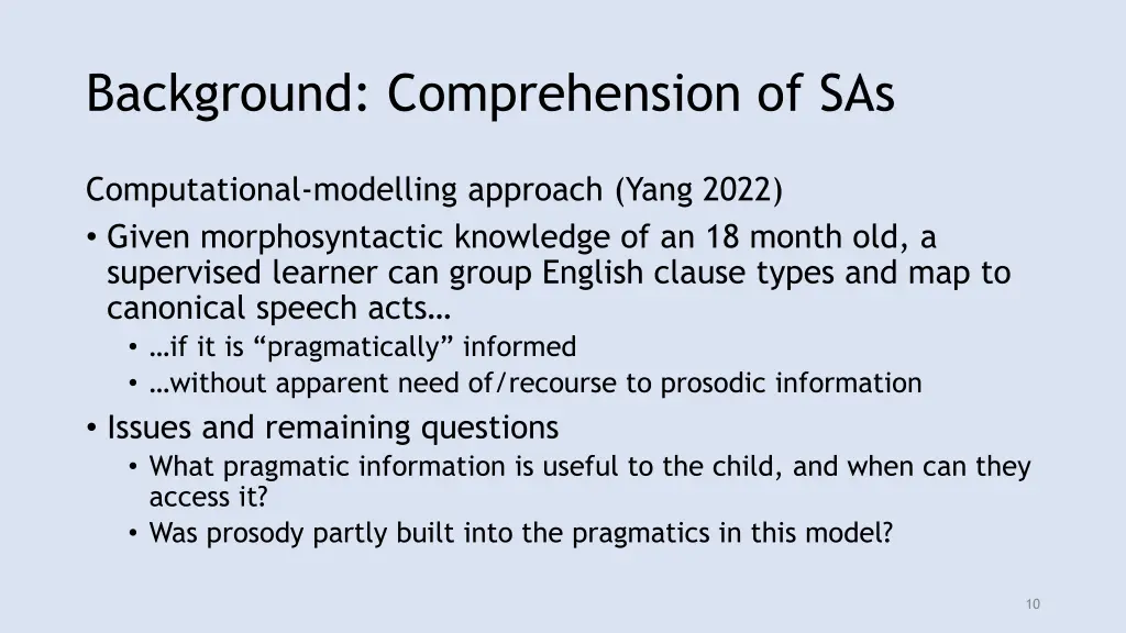 background comprehension of sas 1