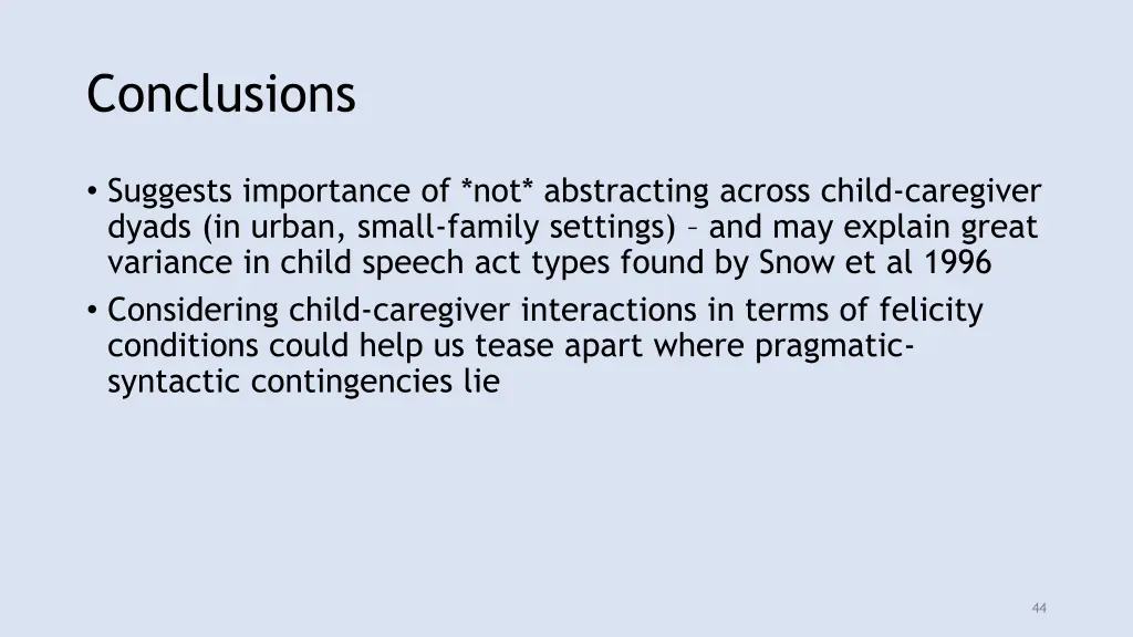 conclusions 1