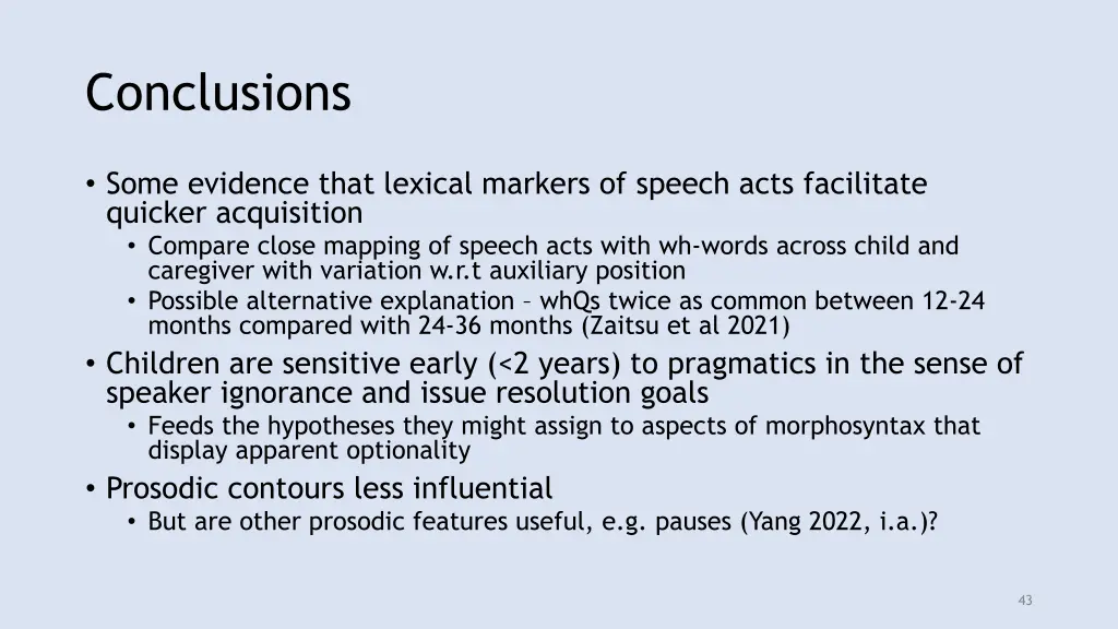 conclusions