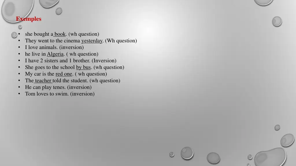 exemples