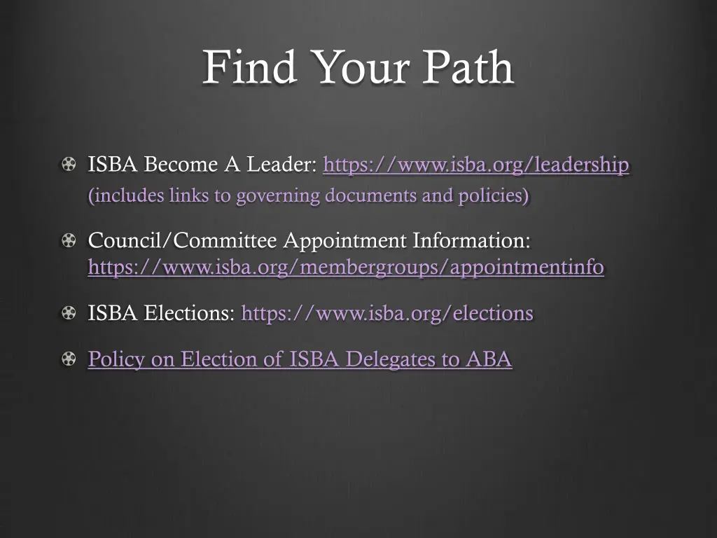 find your path