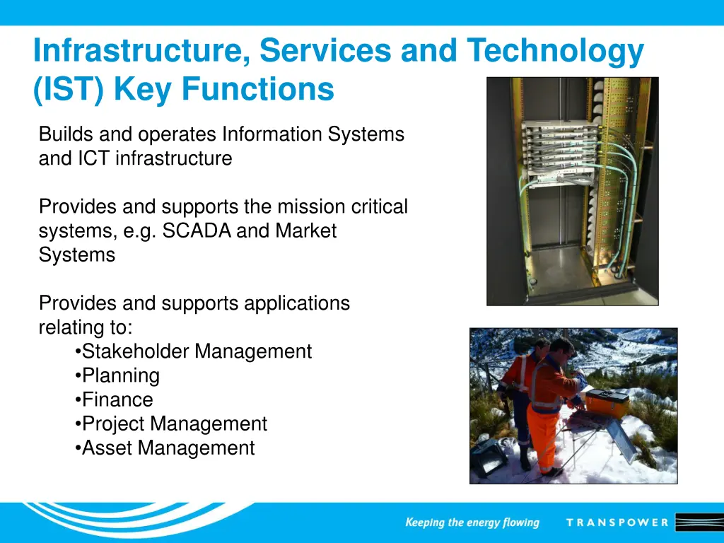 infrastructure services and technology