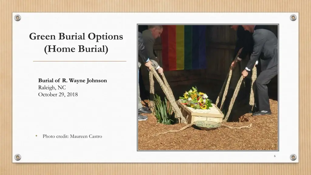 green burial options home burial
